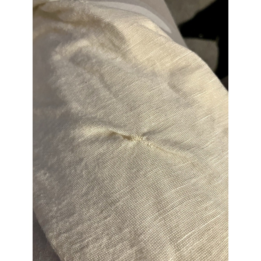 Anthropologie TINY Embroidered Ivory Shirt Top V-Neck Boho Festival Size XL - Picture 4 of 7